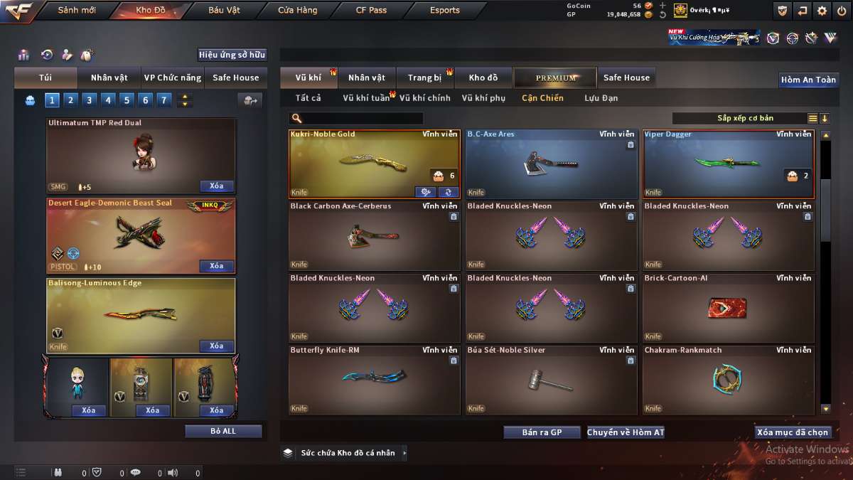 shop acc cf uy tin gia re